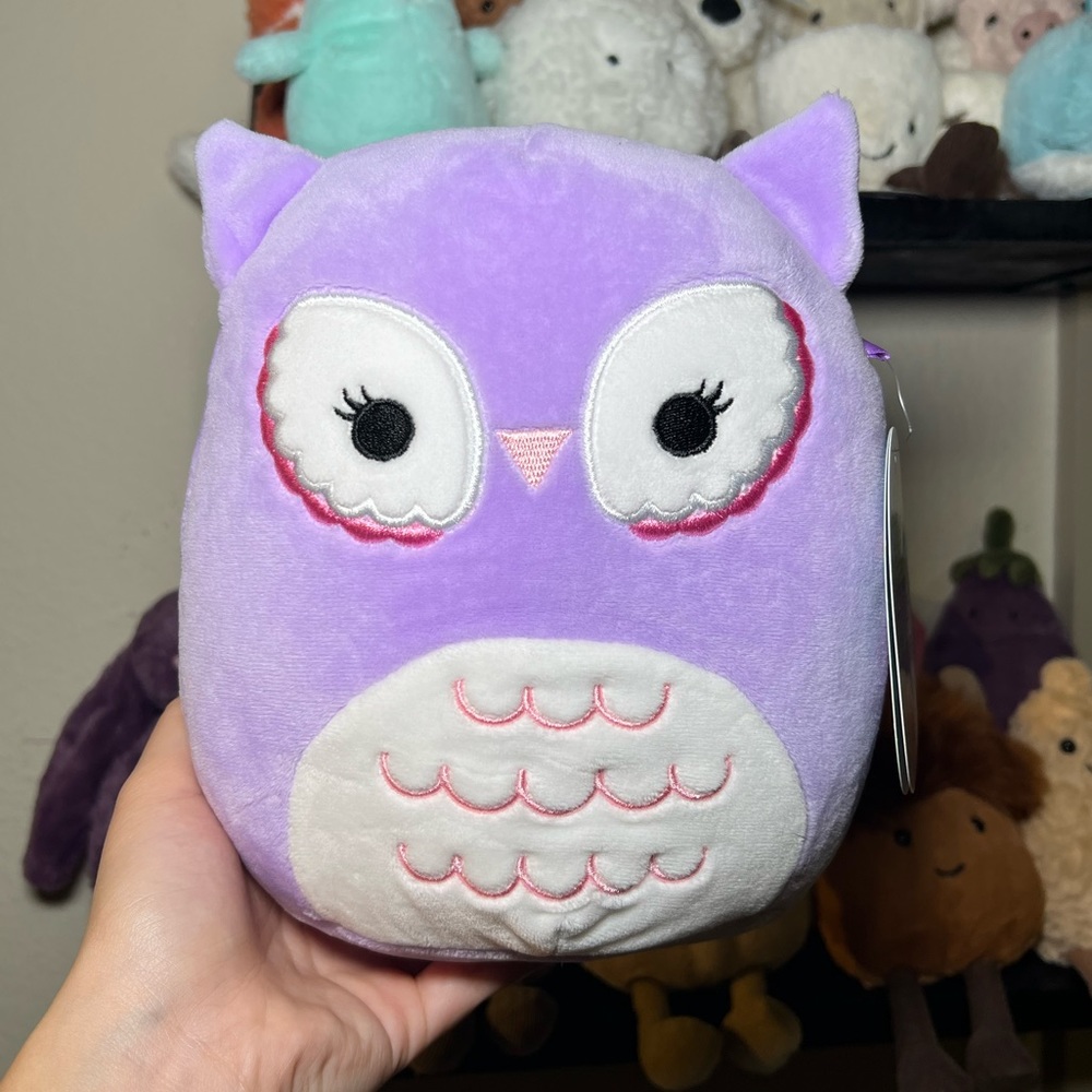 Squishmallows Miranda the Purple Owl 7" Stuffed Plush